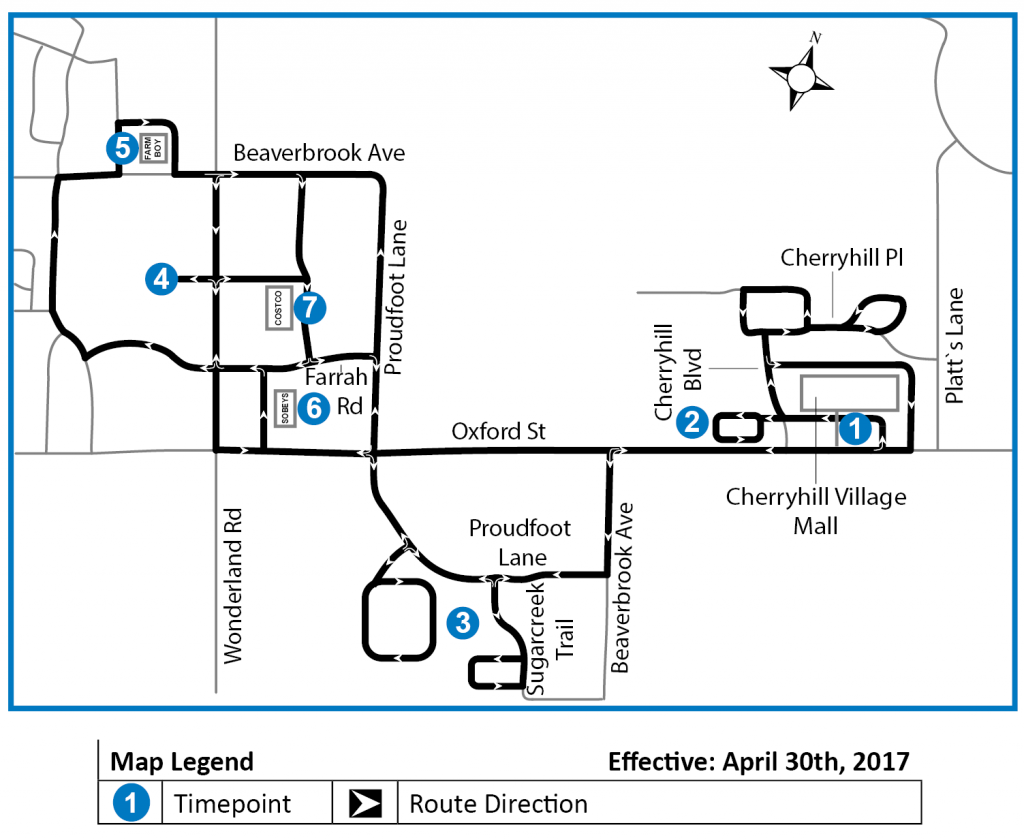 Route 54 Community Bus Thursday London Transit Commission