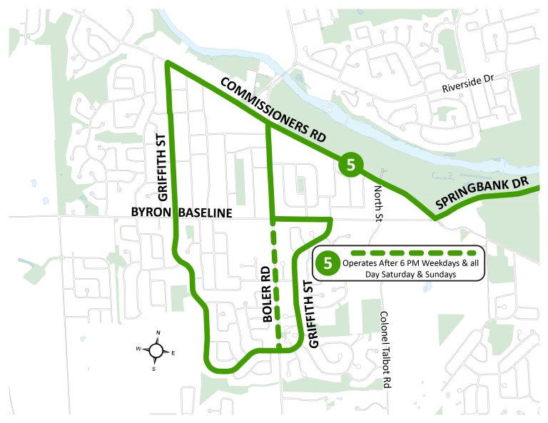 Route 5 Changes – September 1, 2019 – London Transit Commission