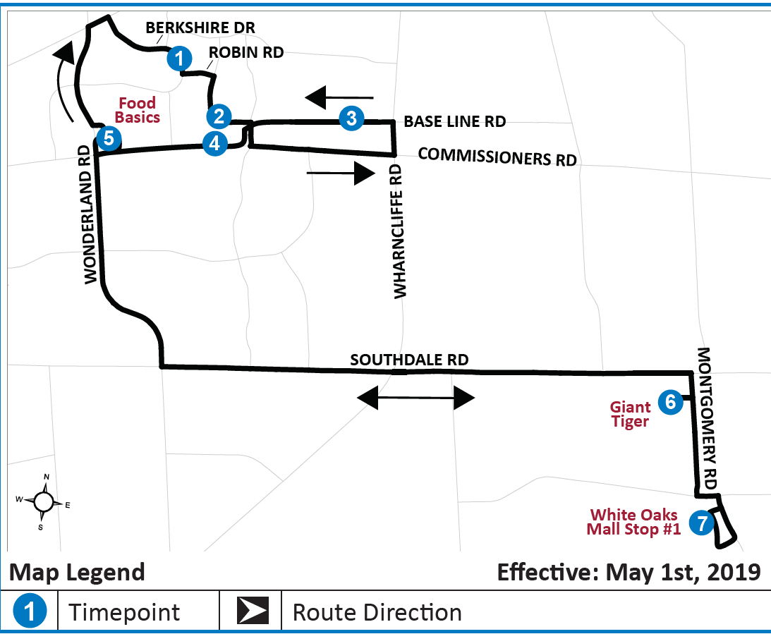 bus route number 56