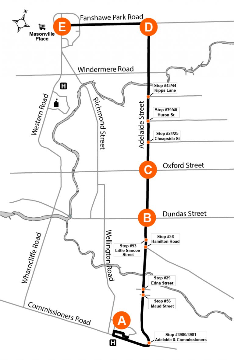 Route 92 – Masonville Mall – Victoria Hospital – London Transit Commission